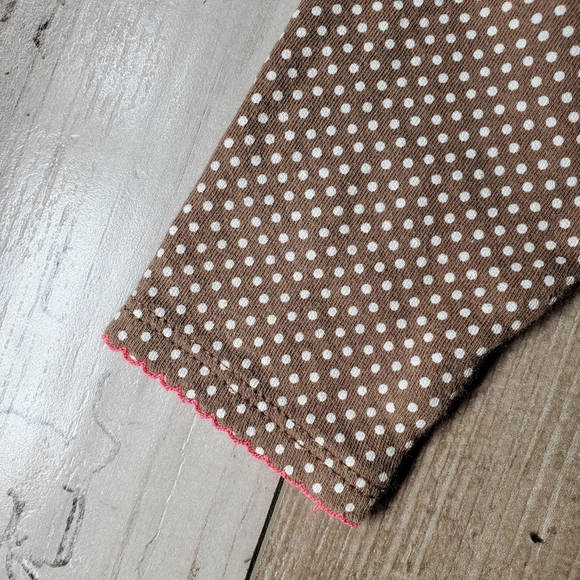 Child of Mine made by Carter's Brown Polka Dot Baby Girl Leggings Size 3-6m NWOT - Picture 6 of 9